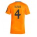 Real Madrid David Alaba #4 Borte Drakt Dame 2024-25 Kortermet